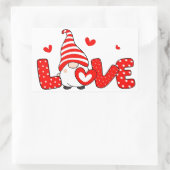 Sticker Rectangulaire Valentine gnome (Sac)