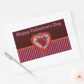 Sticker Rectangulaire Valentine Heart (Enveloppe)