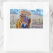 Sticker Rectangulaire Valentine Heart Horse (Sac)