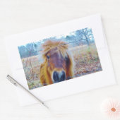 Sticker Rectangulaire Valentine Heart Horse (Enveloppe)