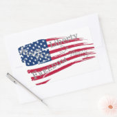 Sticker Rectangulaire Valeurs américaines (Enveloppe)