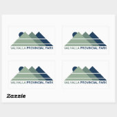 Sticker Rectangulaire Valhalla Provincial Park Mountain Sun (Feuille)