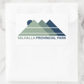 Sticker Rectangulaire Valhalla Provincial Park Mountain Sun (Sac)