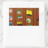 Sticker Rectangulaire valise voyage (Sac)