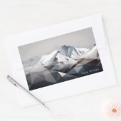 Sticker Rectangulaire Valle Nevado hiver (Enveloppe)