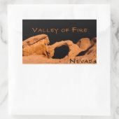 Sticker Rectangulaire Vallée du Feu Nevada (Sac)