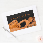 Sticker Rectangulaire Vallée du Feu Nevada (Enveloppe)