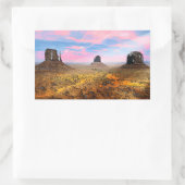 Sticker Rectangulaire Vallée du Monument (Sac)