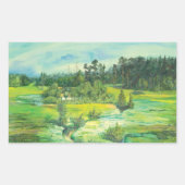 Sticker Rectangulaire vallée verte (Devant)