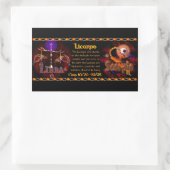 Sticker Rectangulaire Valxart zodiaque gothique Libra Scorpio cusine (Sac)