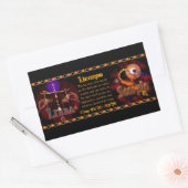 Sticker Rectangulaire Valxart zodiaque gothique Libra Scorpio cusine (Enveloppe)