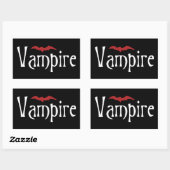 Sticker Rectangulaire Vampire (Feuille)
