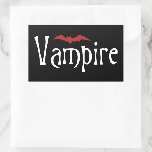 Sticker Rectangulaire Vampire (Sac)