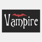 Sticker Rectangulaire Vampire (Devant)