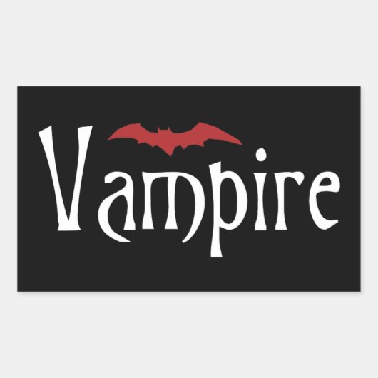 Sticker Rectangulaire Vampire (Devant)