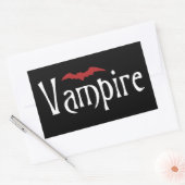 Sticker Rectangulaire Vampire (Enveloppe)