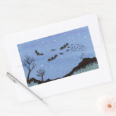 Sticker Rectangulaire Vampire Bats Halloween (Enveloppe)