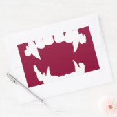 Sticker Rectangulaire Vampire d'Halloween - dents de vampire (Enveloppe)