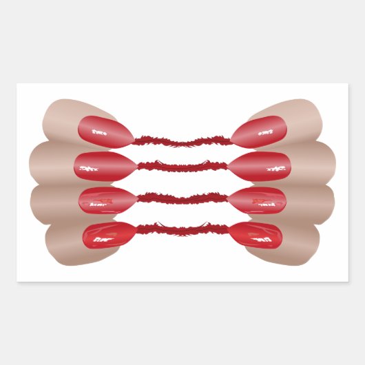 Sticker Rectangulaire Vampirfinger V.2 (Devant)