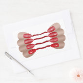 Sticker Rectangulaire Vampirfinger V.2 (Enveloppe)