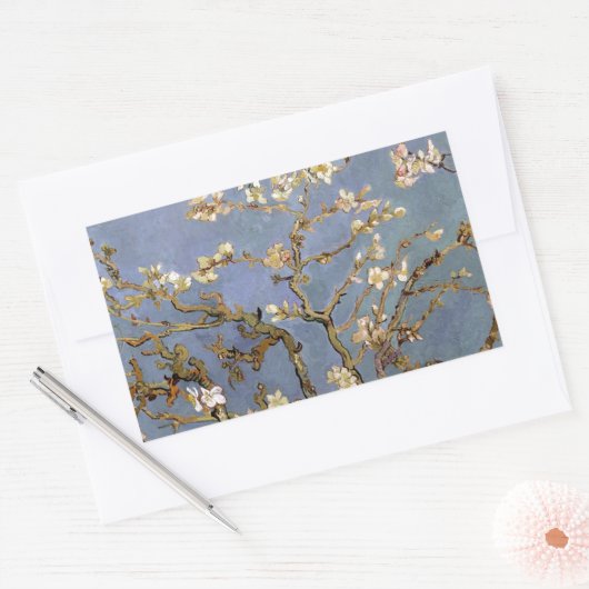 Sticker Rectangulaire Van Gogh Almond Blossom (Enveloppe)