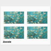 Sticker Rectangulaire Van Gogh Almond Blossoms Impressionnisme Classique (Feuille)