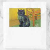 Sticker Rectangulaire Van Gogh Black Cat (Sac)