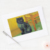 Sticker Rectangulaire Van Gogh Black Cat (Enveloppe)