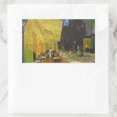 Sticker Rectangulaire Van Gogh Cafe Terrasse Post-impressionniste (Sac)