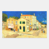 Sticker Rectangulaire Van Gogh, La Maison Jaune, (Devant)