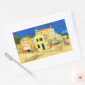 Sticker Rectangulaire Van Gogh, La Maison Jaune, (Enveloppe)