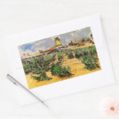 Sticker Rectangulaire Van Gogh Mill d'Alphonse Daudet à Fontevielle (Enveloppe)