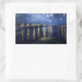 Sticker Rectangulaire Van Gogh Nuit étoilée sur Rhône (Sac)