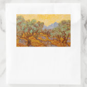 Sticker Rectangulaire Van Gogh Olive Trees Soleil Jaune Ciel (Sac)