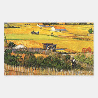Van Gogh - Récolte à La Crau avec Montmajour