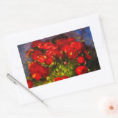 Sticker Rectangulaire Van Gogh Red Poppies (Enveloppe)