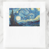 Sticker Rectangulaire Van Gogh Starry Classic Nuit Impressionnisme Art (Sac)