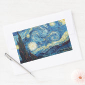 Sticker Rectangulaire Van Gogh Starry Classic Nuit Impressionnisme Art (Enveloppe)