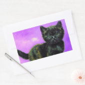 Sticker Rectangulaire Van Gogh Style Cat (Enveloppe)