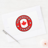 Sticker Rectangulaire Vancouver Canada (Enveloppe)