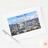 Sticker Rectangulaire Vancouver Skyline (Enveloppe)