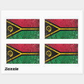 Sticker Rectangulaire Vanuatu (Feuille)