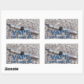 Sticker Rectangulaire Vape et sauve ta vie (Feuille)