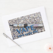 Sticker Rectangulaire Vape et sauve ta vie (Enveloppe)