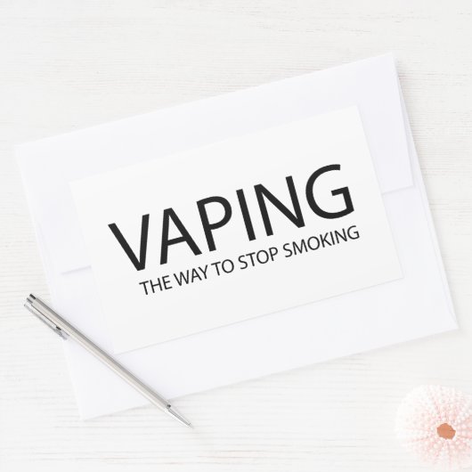Sticker Rectangulaire Vaping (homonymie) (Enveloppe)