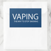 Sticker Rectangulaire Vaping (homonymie) (Sac)