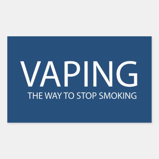 Sticker Rectangulaire Vaping (homonymie) (Devant)