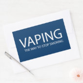 Sticker Rectangulaire Vaping (homonymie) (Enveloppe)