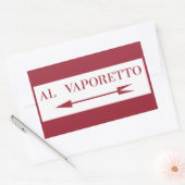 Sticker Rectangulaire Vaporetto, Panneau de rue, Venise, Italie (Enveloppe)