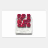 Sticker Rectangulaire variations de l'objet_4 sur le rubis (Devant)